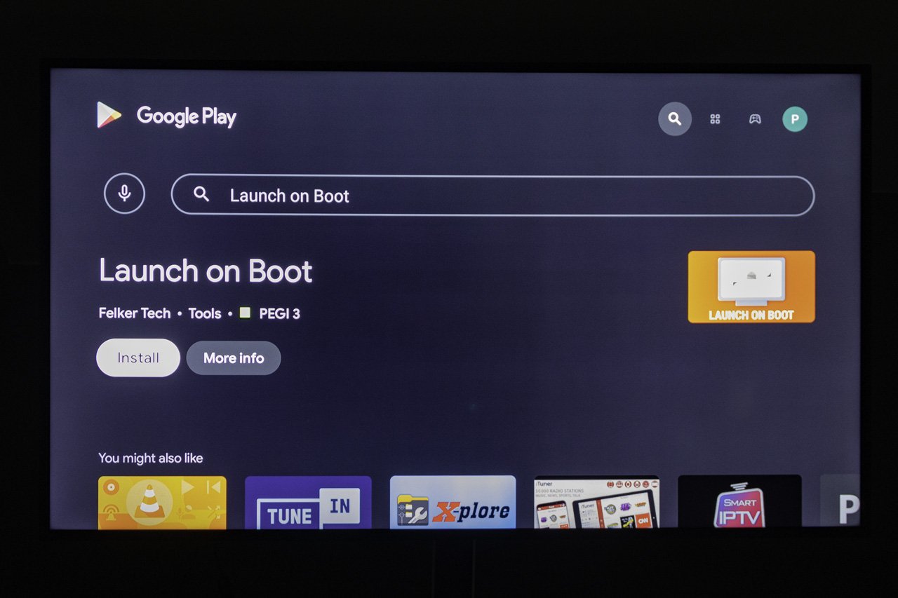 search for launch on boot app